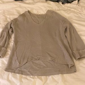 Free people large grey sweater